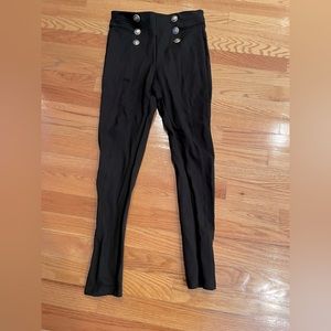Zara gold button legging
